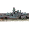 Aquarium-Dekofigur Zerstörer Schiff Klein