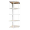 Ar Shelving Eckregal Erweiterungmodul Rivet Style 48 x 70 x 40 cm Grauweiß FSC®