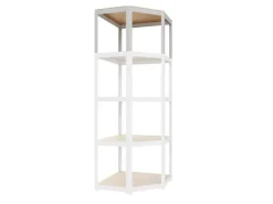 Ar Shelving Eckregal Erweiterungmodul Rivet Style 48 x 70 x 40 cm Grauweiß FSC®