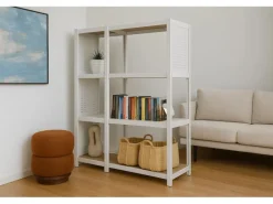 Ar Shelving Eckregal Erweiterungmodul Rivet Style 48 x 70 x 40 cm Grauweiß FSC®