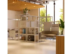 Ar Shelving Eckregal Erweiterungmodul Rivet Style 48 x 70 x 40 cm Grauweiß FSC®