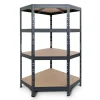 Ar Shelving Rivet Eck-Schwerlastregal 180 x 90 x 45 cm 4 Böden Anthrazit FSC®