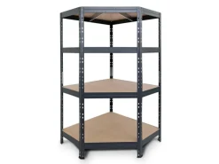 Ar Shelving Rivet Eck-Schwerlastregal 180 x 90 x 45 cm 4 Böden Anthrazit FSC®