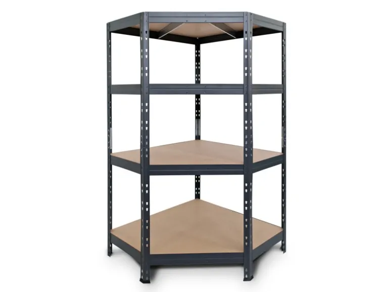 Ar Shelving Rivet Eck-Schwerlastregal 180 x 90 x 45 cm 4 Böden Anthrazit FSC®