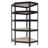 Ar Shelving Rivet Eck-Schwerlastregal 180 x 90 x 45 cm 5 Böden Anthrazit FSC®