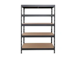 Ar Shelving Rivet Schwerlastregal 180 x 120 x 60 cm 5 Böden Anthrazit FSC®