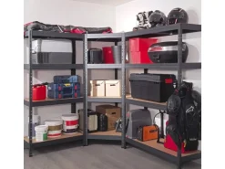 Ar Shelving Rivet Schwerlastregal 180 x 120 x 60 cm 4 Böden Anthrazit FSC®