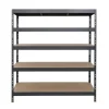 Ar Shelving Rivet Schwerlastregal 180 x 150 x 45 cm 5 Böden Anthrazit FSC®
