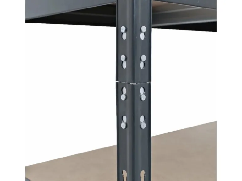 Ar Shelving Rivet Schwerlastregal 180 x 150 x 45 cm 5 Böden Anthrazit FSC®