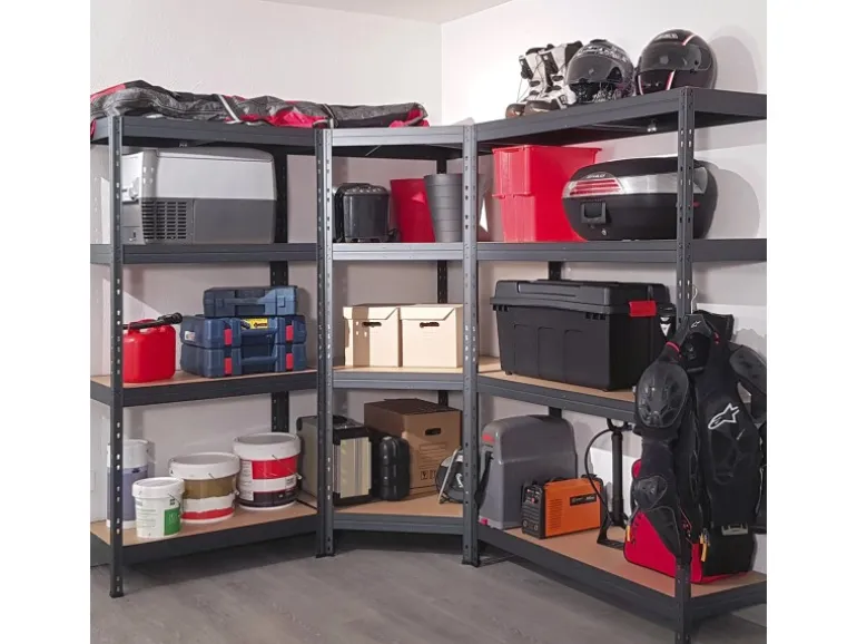 Ar Shelving Rivet Schwerlastregal 180 x 150 x 45 cm 5 Böden Anthrazit FSC®