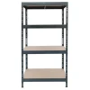 Ar Shelving Rivet Schwerlastregal 180 x 90 x 60 cm 4 Böden Anthrazit FSC®