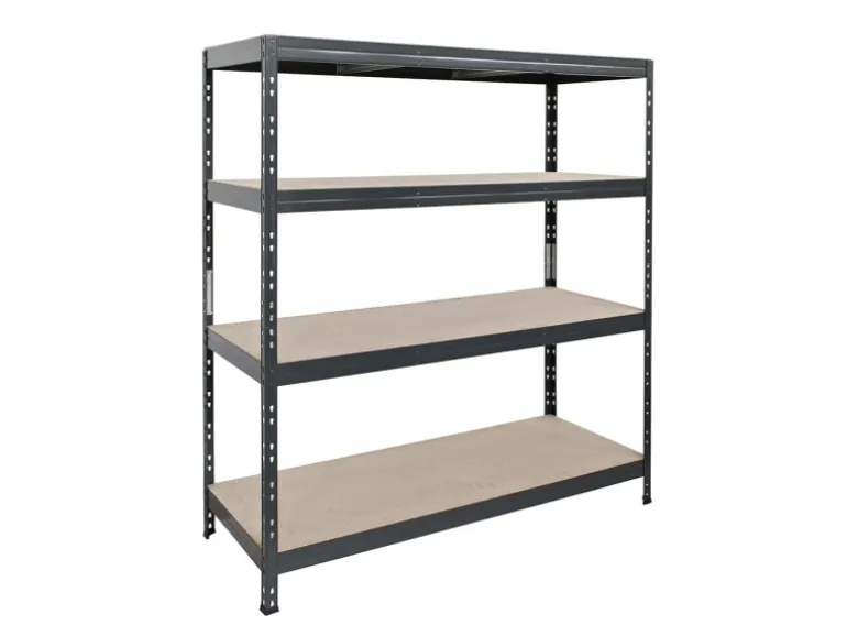 Ar Shelving Rivet Schwerlastregal 180 x 150 x 45 cm 4 Böden Anthrazit FSC®