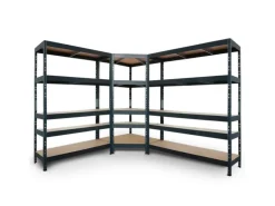 Ar Shelving Rivet Set 180 x 210 x 240 x 45 cm mit 5 HDF-Böden Anthrazit