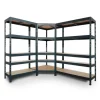 Ar Shelving Rivet Set 180 x 180 x 210 x 45 cm mit 5 HDF-Böden Anthrazit