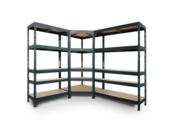 Ar Shelving Rivet Set 180 x 180 x 210 x 45 cm mit 5 HDF-Böden Anthrazit
