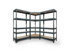 Ar Shelving Rivet Set 180 x 180 x 180 x 45 cm mit 5 HDF-Böden Anthrazit