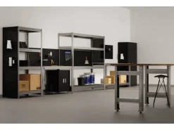 AR Shelving Schwerlast-Steckregal Bullrack Rivet Verzinkt 200 x 100 x 60 cm FSC®