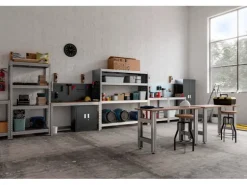AR Shelving Schwerlast-Steckregal Bullrack Rivet Verzinkt 200 x 100 x 60 cm FSC®