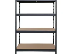 Ar Shelving Schwerlast-Steckregal Rivet L 180cm x 120cm x 45cm 4B Anthrazit FSC®