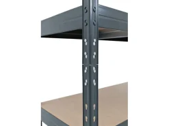 Ar Shelving Schwerlast-Steckregal Rivet L 180cm x 120cm x 45cm 4B Anthrazit FSC®
