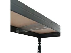Ar Shelving Schwerlast-Steckregal Rivet L 180cm x 120cm x 45cm 4B Anthrazit FSC®