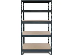 Ar Shelving Schwerlast-Steckregal Rivet M 180cm x 90 cm x 40cm 5B Anthrazit FSC®