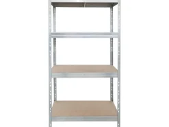 Ar Shelving Schwerlast-Steckregal Rivet 180 cm x 90 cm x 45 cm 4 Böden Verzinkt