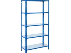 Ar Shelving Steckregal Blau & Verzinkt 200 x 100 x 50 cm 5 Böden 180 kg