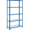 Ar Shelving Steckregal Blau & Verzinkt 200 x 60 x 30 cm 5 Böden 180 kg
