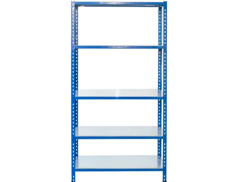 Ar Shelving Steckregal Blau & Verzinkt 200 x 60 x 30 cm 5 Böden 180 kg