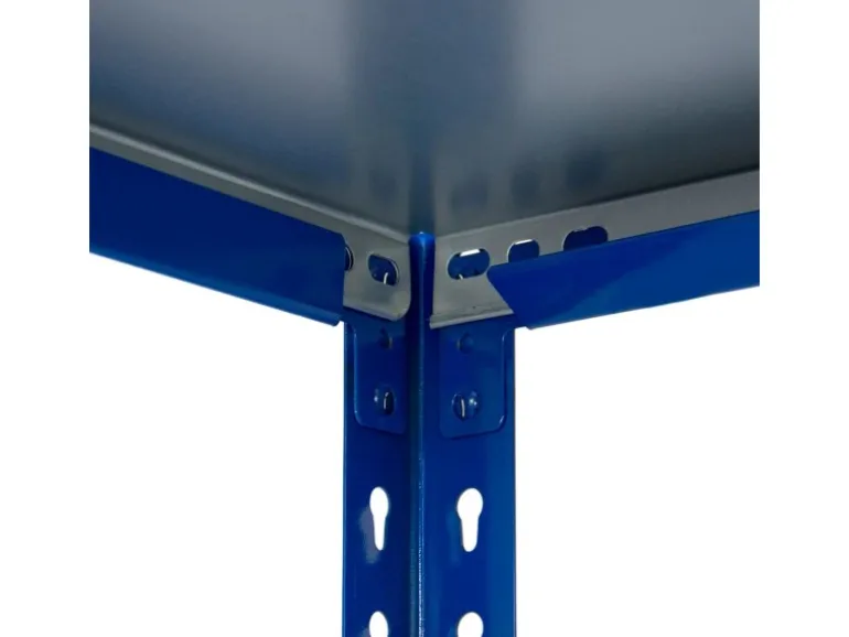Ar Shelving Steckregal Blau & Verzinkt 200 x 60 x 30 cm 5 Böden 180 kg