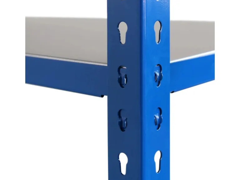 Ar Shelving Steckregal Blau & Verzinkt 200 x 60 x 30 cm 5 Böden 180 kg
