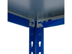 Ar Shelving Steckregal Blau & Verzinkt 200 x 60 x 40 cm 5 Böden 180 kg