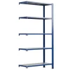 Ar Shelving T Profile Zusatzmodul Blau & Verzinkt 250x80x40 cm 5 Böden 180 kg