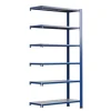 Ar Shelving T Profile Zusatzmodul Blau & Verzinkt 250x80x30 cm 6 Böden 180 kg
