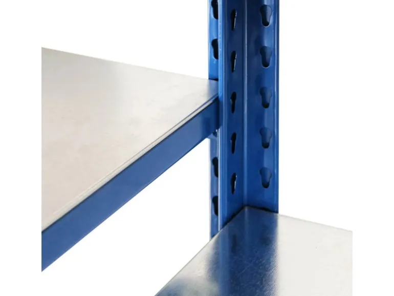 Ar Shelving T Profile Zusatzmodul Blau & Verzinkt 250x80x30 cm 6 Böden 180 kg