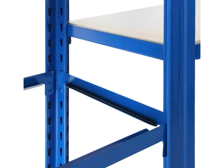 Ar Shelving T Profile Zusatzmodul Blau & Verzinkt 250x80x30 cm 6 Böden 180 kg