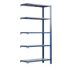 Ar Shelving T Profile Zusatzmodul Blau & Verzinkt 250x60x30 cm 5 Böden 180 kg