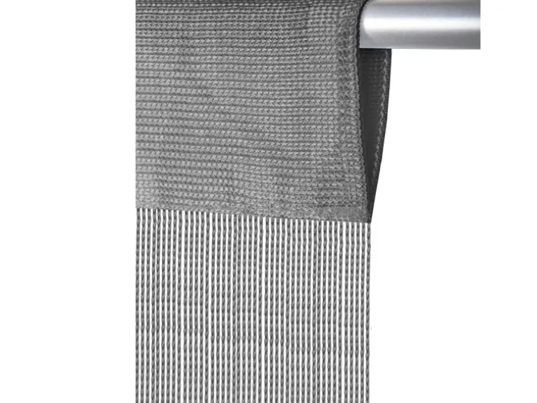 Arsvita Fadenvorhang Fadengardine Gardine Vorhang Prince 300 cm x 250 cm Grau