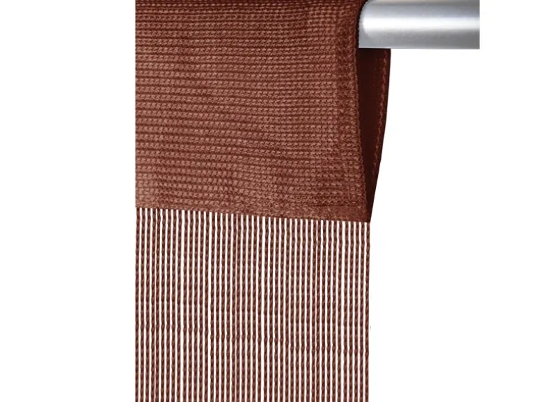 Arsvita Fadenvorhang Fadengardine Gardine Vorhang Prince 90 cm x 250 cm Braun