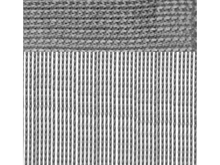 Arsvita Fadenvorhang Fadengardine Gardine Vorhang Prince 90 cm x 250 cm Grau