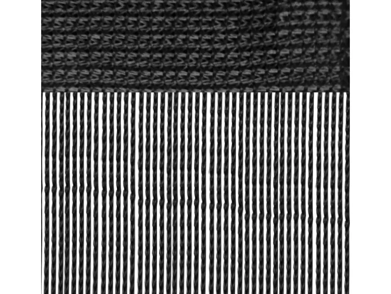 Arsvita Fadenvorhang Fadengardine Gardine Vorhang Prince 90 cm x 250 cm Schwarz