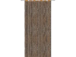 Arsvita Fadenvorhang Fadengardine Gardine Vorhang Metall-Optik 140 cm x 250 cm Ösen Gold