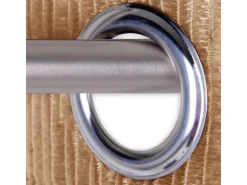 Arsvita Fadenvorhang Fadengardine Gardine Vorhang Metall-Optik 140 cm x 250 cm Ösen Gold