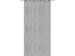 Arsvita Fadenvorhang Trennvorhang Dekoschal Gardine Metall-Optik Ösen 140 cm x 250 cm Anthrazit