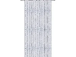 Arsvita Fadenvorhang Trennvorhang Dekoschal Gardine Metall-Optik Ösen 140 cm x 250 cm Perlweiß