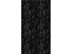 Arsvita Flauschvorhang Flauschgardine Vorhang 90 cm x 200 cm Unistreifen Schwarz