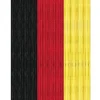 Arsvita Flauschvorhang Flauschgardine Vorhang 140 cm x 200 cm Unistreifen Schwarz Rot Gelb