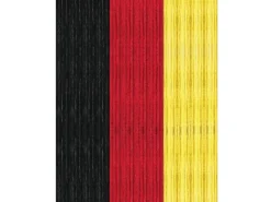 Arsvita Flauschvorhang Flauschgardine Vorhang 140 cm x 200 cm Unistreifen Schwarz Rot Gelb