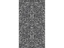 Arsvita Flauschvorhang Flauschgardine Vorhang 140 cm x 200 cm Unistreifen Anthrazit Schwarz